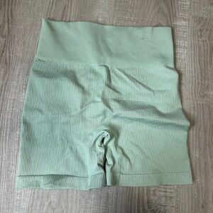 Mint Green Ribbed Women's Shorts size medium